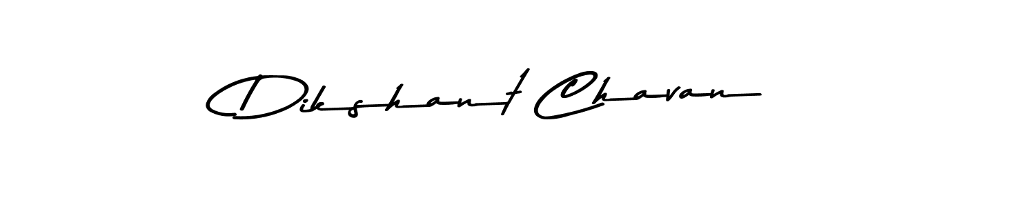 How to make Dikshant Chavan name signature. Use Asem Kandis PERSONAL USE style for creating short signs online. This is the latest handwritten sign. Dikshant Chavan signature style 9 images and pictures png