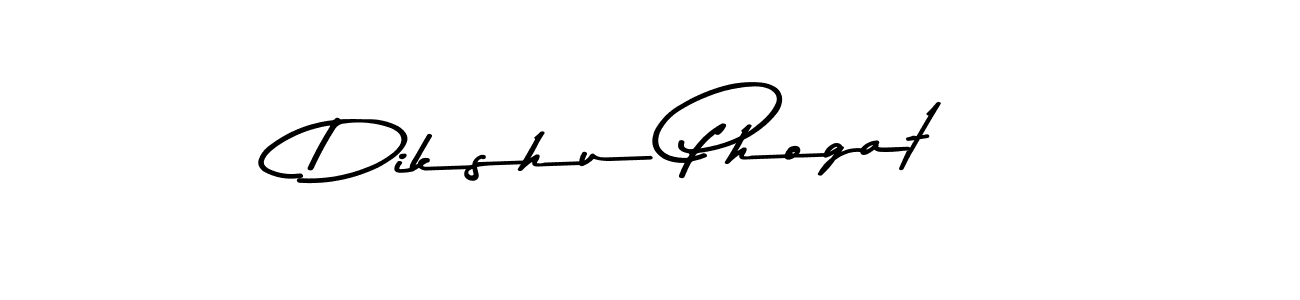 Create a beautiful signature design for name Dikshu Phogat. With this signature (Asem Kandis PERSONAL USE) fonts, you can make a handwritten signature for free. Dikshu Phogat signature style 9 images and pictures png