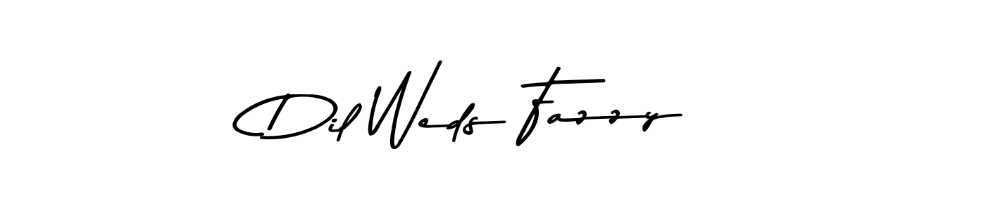 Design your own signature with our free online signature maker. With this signature software, you can create a handwritten (Asem Kandis PERSONAL USE) signature for name Dil Weds Fazzy. Dil Weds Fazzy signature style 9 images and pictures png