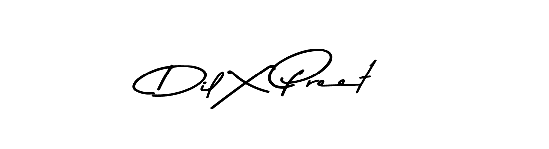 Create a beautiful signature design for name Dil X Preet. With this signature (Asem Kandis PERSONAL USE) fonts, you can make a handwritten signature for free. Dil X Preet signature style 9 images and pictures png