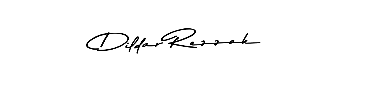 How to make Dildar Rezzak name signature. Use Asem Kandis PERSONAL USE style for creating short signs online. This is the latest handwritten sign. Dildar Rezzak signature style 9 images and pictures png