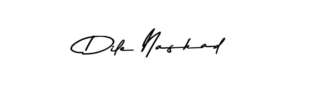 How to make Dile Nashad signature? Asem Kandis PERSONAL USE is a professional autograph style. Create handwritten signature for Dile Nashad name. Dile Nashad signature style 9 images and pictures png