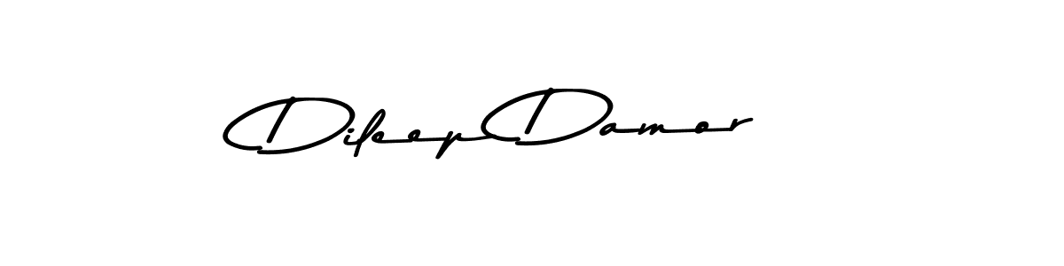 Create a beautiful signature design for name Dileep Damor. With this signature (Asem Kandis PERSONAL USE) fonts, you can make a handwritten signature for free. Dileep Damor signature style 9 images and pictures png