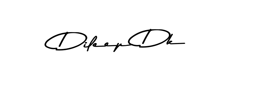 Design your own signature with our free online signature maker. With this signature software, you can create a handwritten (Asem Kandis PERSONAL USE) signature for name Dileep Dk. Dileep Dk signature style 9 images and pictures png