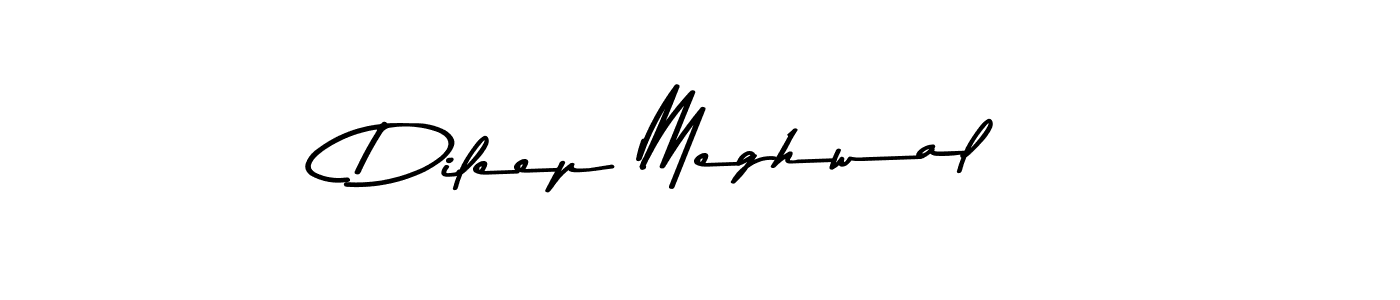 Make a beautiful signature design for name Dileep Meghwal. With this signature (Asem Kandis PERSONAL USE) style, you can create a handwritten signature for free. Dileep Meghwal signature style 9 images and pictures png