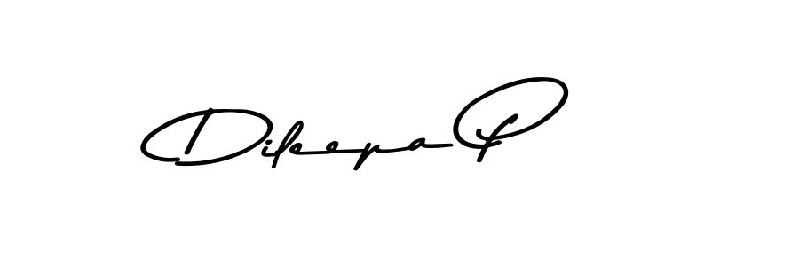 Design your own signature with our free online signature maker. With this signature software, you can create a handwritten (Asem Kandis PERSONAL USE) signature for name Dileepa P. Dileepa P signature style 9 images and pictures png