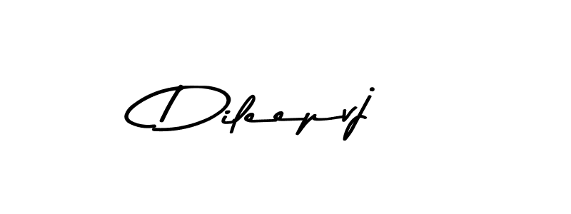 Dileepvj stylish signature style. Best Handwritten Sign (Asem Kandis PERSONAL USE) for my name. Handwritten Signature Collection Ideas for my name Dileepvj. Dileepvj signature style 9 images and pictures png