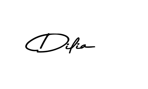 How to make Dilia name signature. Use Asem Kandis PERSONAL USE style for creating short signs online. This is the latest handwritten sign. Dilia signature style 9 images and pictures png