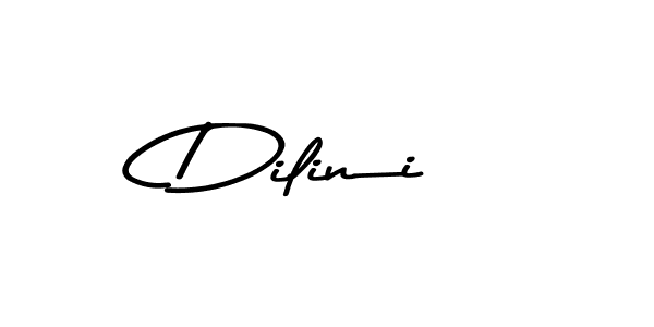 How to make Dilini name signature. Use Asem Kandis PERSONAL USE style for creating short signs online. This is the latest handwritten sign. Dilini signature style 9 images and pictures png