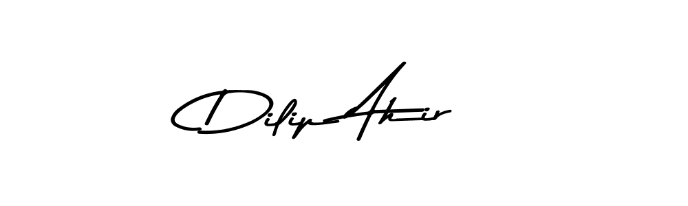 Use a signature maker to create a handwritten signature online. With this signature software, you can design (Asem Kandis PERSONAL USE) your own signature for name Dilip Ahir. Dilip Ahir signature style 9 images and pictures png