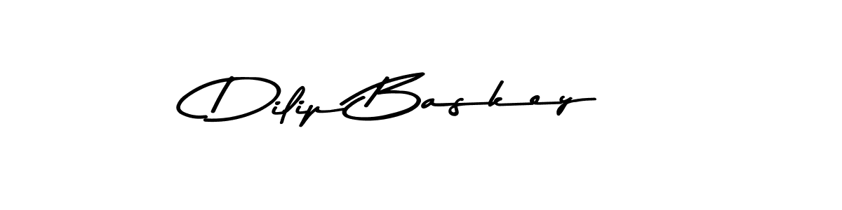 Make a beautiful signature design for name Dilip Baskey. With this signature (Asem Kandis PERSONAL USE) style, you can create a handwritten signature for free. Dilip Baskey signature style 9 images and pictures png