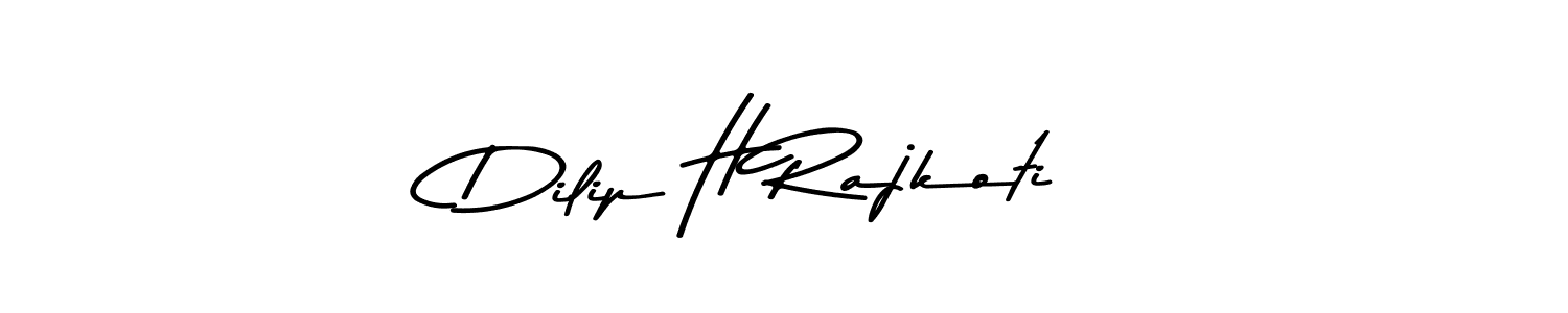 Dilip H Rajkoti stylish signature style. Best Handwritten Sign (Asem Kandis PERSONAL USE) for my name. Handwritten Signature Collection Ideas for my name Dilip H Rajkoti. Dilip H Rajkoti signature style 9 images and pictures png