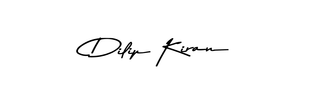 Create a beautiful signature design for name Dilip Kiran. With this signature (Asem Kandis PERSONAL USE) fonts, you can make a handwritten signature for free. Dilip Kiran signature style 9 images and pictures png