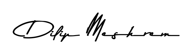 Make your name Dilip Meshrem memorable on every contract using Asem Kandis PERSONAL USE autograph style. Instant transparent background export available. Dilip Meshrem signature style 9 images and pictures png