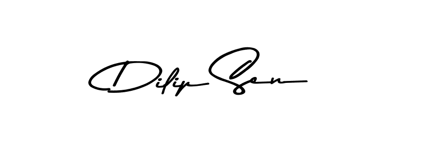 Create a beautiful signature design for name Dilip Sen. With this signature (Asem Kandis PERSONAL USE) fonts, you can make a handwritten signature for free. Dilip Sen signature style 9 images and pictures png