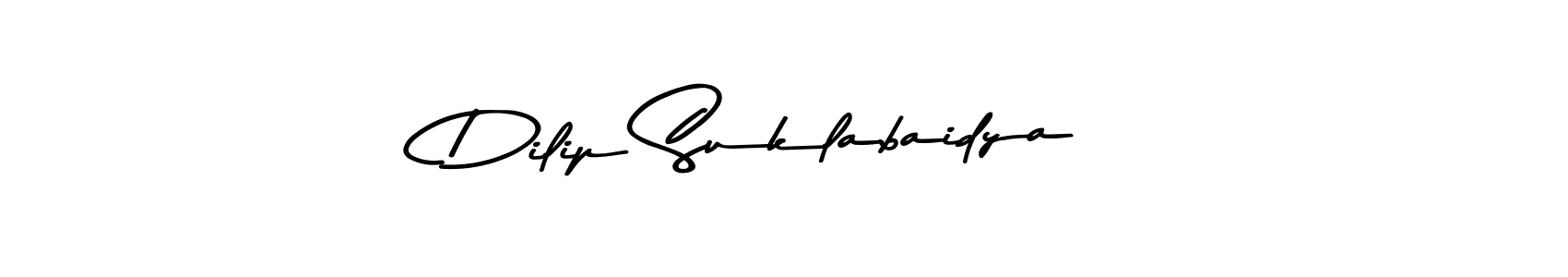 Make a beautiful signature design for name Dilip Suklabaidya. With this signature (Asem Kandis PERSONAL USE) style, you can create a handwritten signature for free. Dilip Suklabaidya signature style 9 images and pictures png