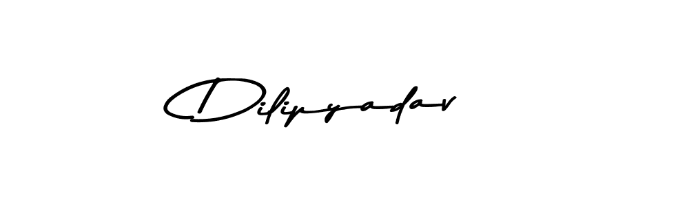 Make a beautiful signature design for name Dilipyadav. With this signature (Asem Kandis PERSONAL USE) style, you can create a handwritten signature for free. Dilipyadav signature style 9 images and pictures png