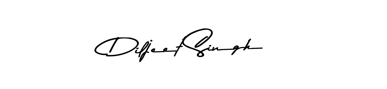 Design your own signature with our free online signature maker. With this signature software, you can create a handwritten (Asem Kandis PERSONAL USE) signature for name Diljeet Singh. Diljeet Singh signature style 9 images and pictures png