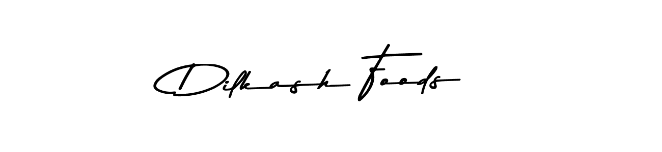 Dilkash Foods stylish signature style. Best Handwritten Sign (Asem Kandis PERSONAL USE) for my name. Handwritten Signature Collection Ideas for my name Dilkash Foods. Dilkash Foods signature style 9 images and pictures png