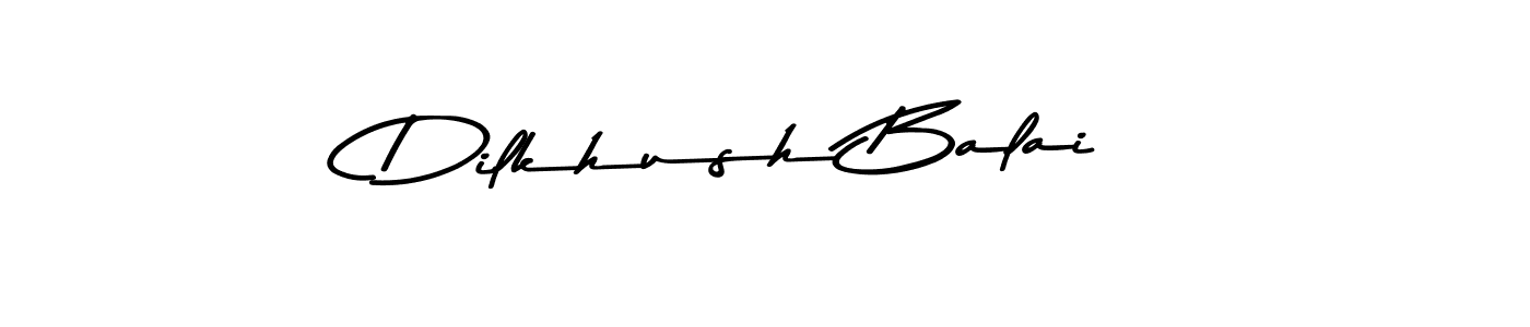 Make a beautiful signature design for name Dilkhush Balai. With this signature (Asem Kandis PERSONAL USE) style, you can create a handwritten signature for free. Dilkhush Balai signature style 9 images and pictures png