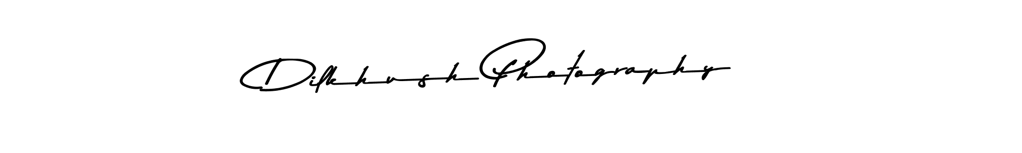 How to make Dilkhush Photography name signature. Use Asem Kandis PERSONAL USE style for creating short signs online. This is the latest handwritten sign. Dilkhush Photography signature style 9 images and pictures png