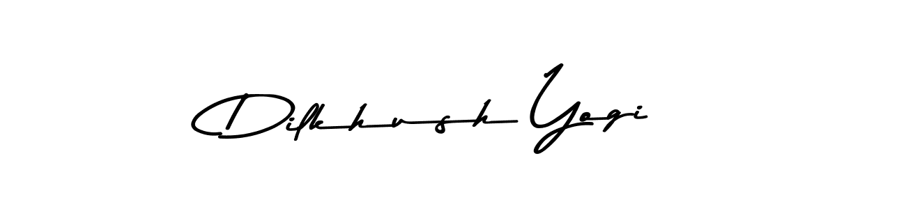 Create a beautiful signature design for name Dilkhush Yogi. With this signature (Asem Kandis PERSONAL USE) fonts, you can make a handwritten signature for free. Dilkhush Yogi signature style 9 images and pictures png