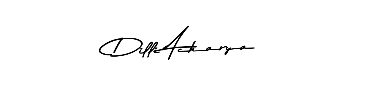 Also You can easily find your signature by using the search form. We will create Dilli Acharya name handwritten signature images for you free of cost using Asem Kandis PERSONAL USE sign style. Dilli Acharya signature style 9 images and pictures png