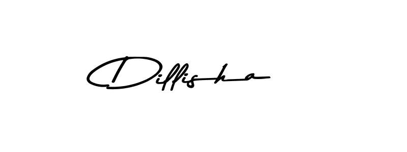 How to make Dillisha signature? Asem Kandis PERSONAL USE is a professional autograph style. Create handwritten signature for Dillisha name. Dillisha signature style 9 images and pictures png