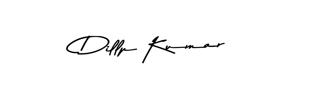 How to make Dillp Kumar name signature. Use Asem Kandis PERSONAL USE style for creating short signs online. This is the latest handwritten sign. Dillp Kumar signature style 9 images and pictures png