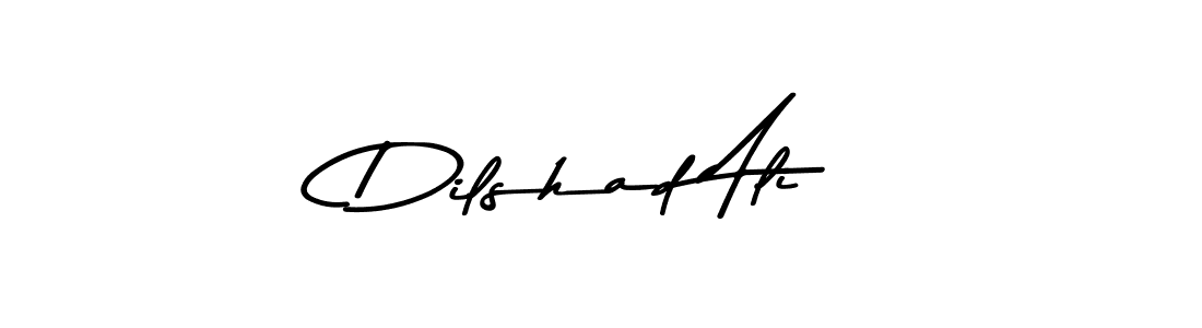 Create a beautiful signature design for name Dilshad Ali. With this signature (Asem Kandis PERSONAL USE) fonts, you can make a handwritten signature for free. Dilshad Ali signature style 9 images and pictures png