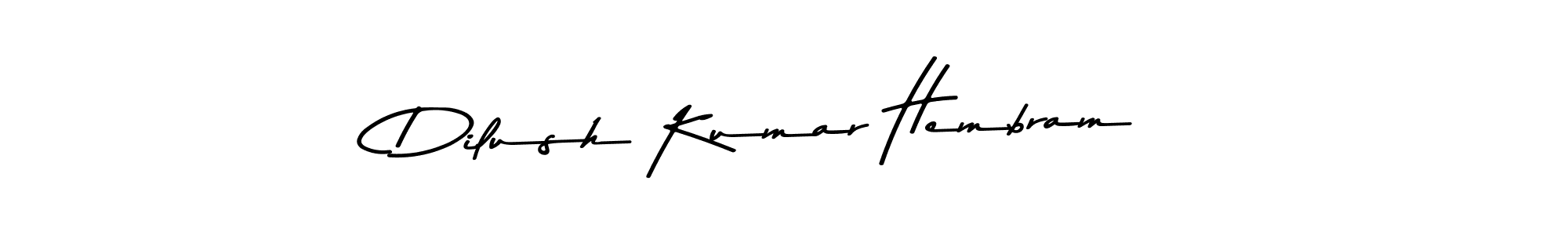 How to make Dilush Kumar Hembram name signature. Use Asem Kandis PERSONAL USE style for creating short signs online. This is the latest handwritten sign. Dilush Kumar Hembram signature style 9 images and pictures png