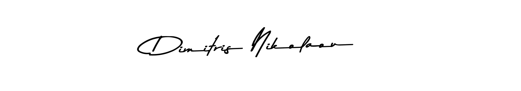 How to make Dimitris Nikolaou name signature. Use Asem Kandis PERSONAL USE style for creating short signs online. This is the latest handwritten sign. Dimitris Nikolaou signature style 9 images and pictures png