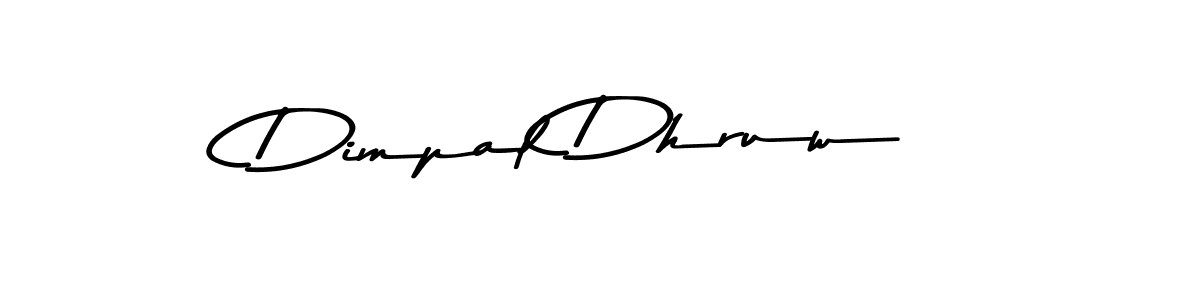 Design your own signature with our free online signature maker. With this signature software, you can create a handwritten (Asem Kandis PERSONAL USE) signature for name Dimpal Dhruw. Dimpal Dhruw signature style 9 images and pictures png
