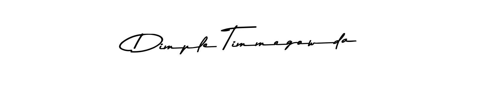 This is the best signature style for the Dimple Timmegowda name. Also you like these signature font (Asem Kandis PERSONAL USE). Mix name signature. Dimple Timmegowda signature style 9 images and pictures png