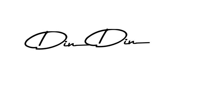 How to make Din Din name signature. Use Asem Kandis PERSONAL USE style for creating short signs online. This is the latest handwritten sign. Din Din signature style 9 images and pictures png