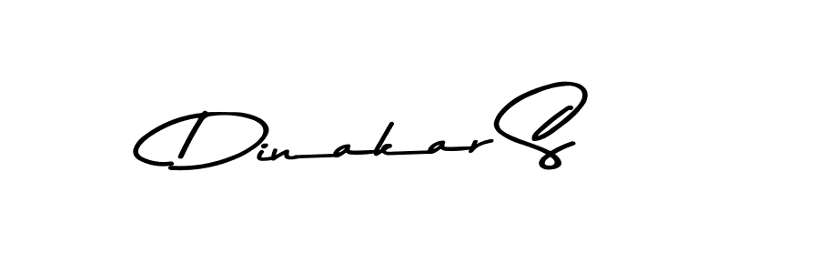 Make a beautiful signature design for name Dinakar S. With this signature (Asem Kandis PERSONAL USE) style, you can create a handwritten signature for free. Dinakar S signature style 9 images and pictures png