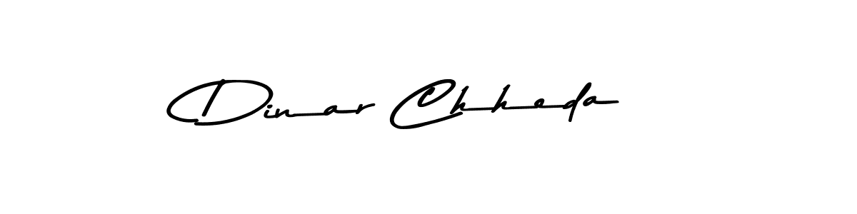 Dinar Chheda stylish signature style. Best Handwritten Sign (Asem Kandis PERSONAL USE) for my name. Handwritten Signature Collection Ideas for my name Dinar Chheda. Dinar Chheda signature style 9 images and pictures png