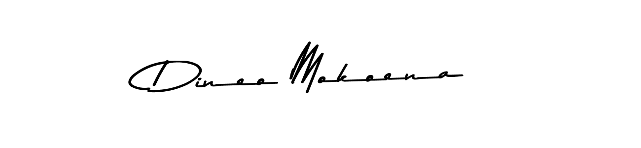 Also we have Dineo Mokoena name is the best signature style. Create professional handwritten signature collection using Asem Kandis PERSONAL USE autograph style. Dineo Mokoena signature style 9 images and pictures png