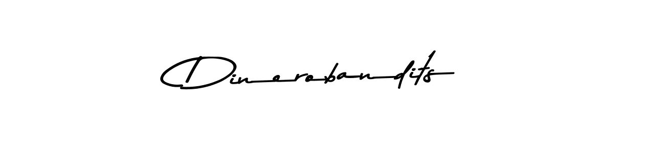 Design your own signature with our free online signature maker. With this signature software, you can create a handwritten (Asem Kandis PERSONAL USE) signature for name Dinerobandits. Dinerobandits signature style 9 images and pictures png