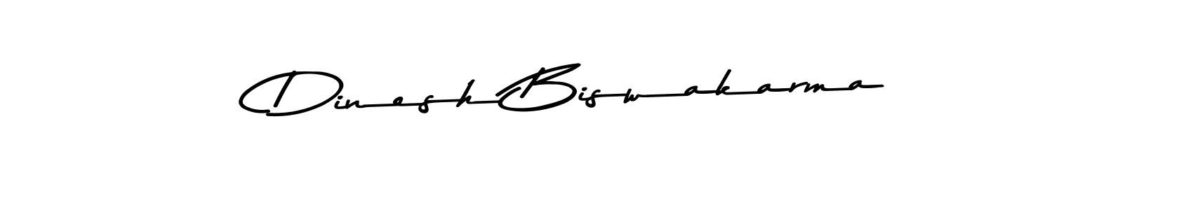 Make a beautiful signature design for name Dinesh Biswakarma. With this signature (Asem Kandis PERSONAL USE) style, you can create a handwritten signature for free. Dinesh Biswakarma signature style 9 images and pictures png