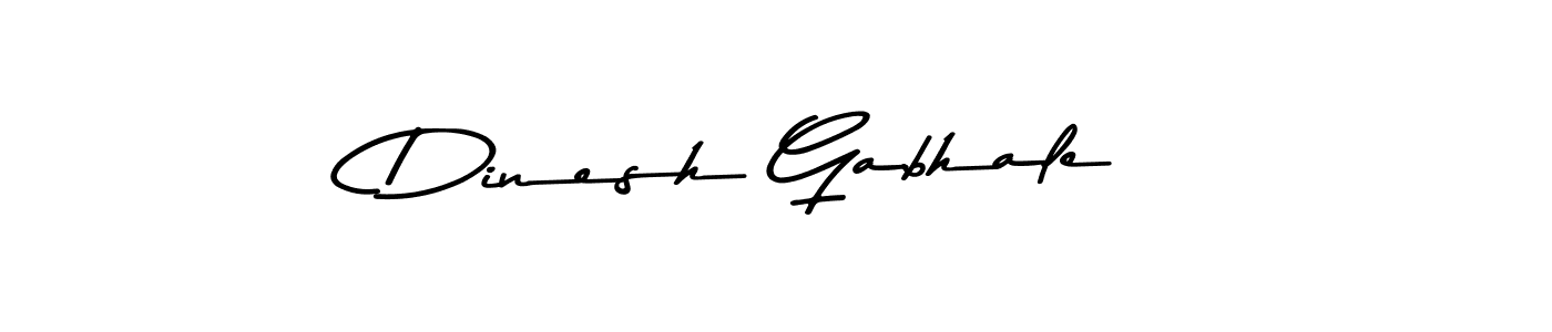 Design your own signature with our free online signature maker. With this signature software, you can create a handwritten (Asem Kandis PERSONAL USE) signature for name Dinesh Gabhale. Dinesh Gabhale signature style 9 images and pictures png