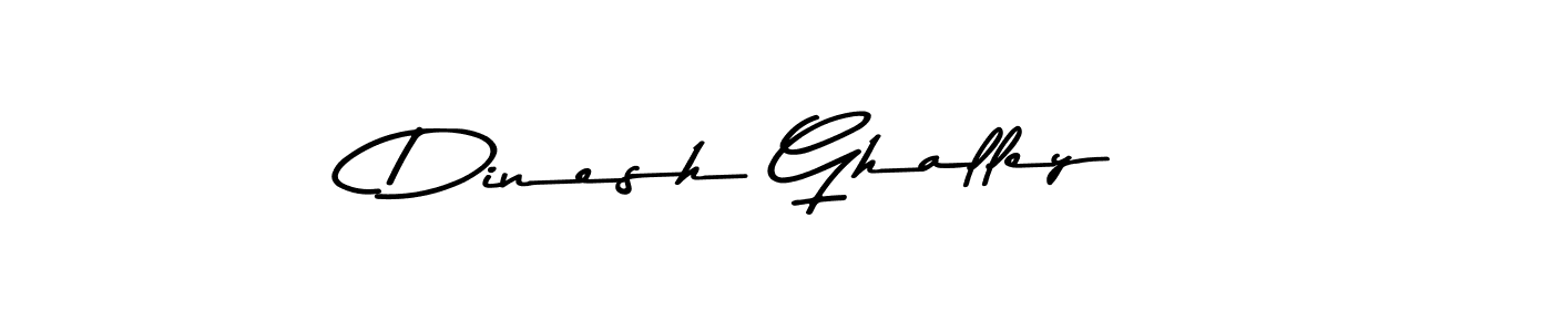 Design your own signature with our free online signature maker. With this signature software, you can create a handwritten (Asem Kandis PERSONAL USE) signature for name Dinesh Ghalley. Dinesh Ghalley signature style 9 images and pictures png