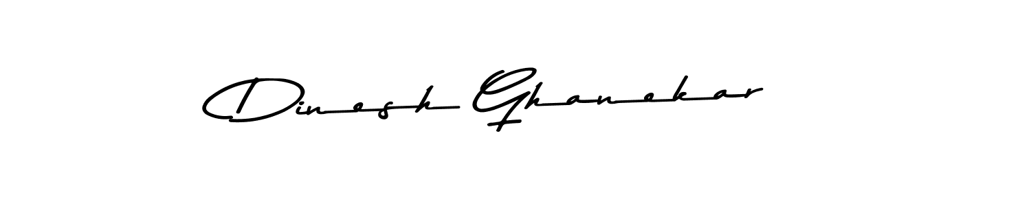 Use a signature maker to create a handwritten signature online. With this signature software, you can design (Asem Kandis PERSONAL USE) your own signature for name Dinesh Ghanekar. Dinesh Ghanekar signature style 9 images and pictures png