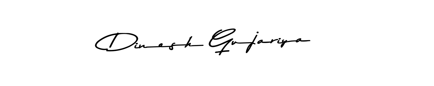 Design your own signature with our free online signature maker. With this signature software, you can create a handwritten (Asem Kandis PERSONAL USE) signature for name Dinesh Gujariya. Dinesh Gujariya signature style 9 images and pictures png