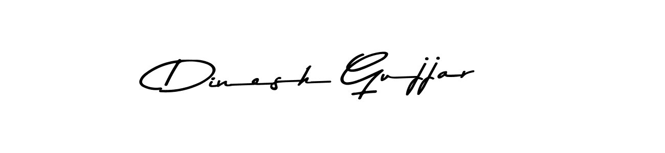 How to make Dinesh Gujjar name signature. Use Asem Kandis PERSONAL USE style for creating short signs online. This is the latest handwritten sign. Dinesh Gujjar signature style 9 images and pictures png