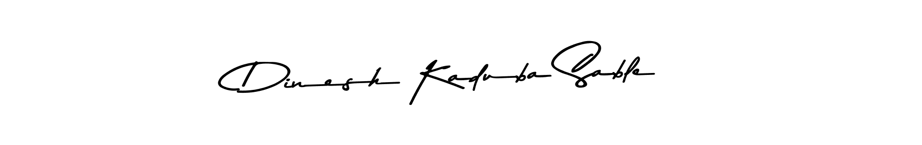 Use a signature maker to create a handwritten signature online. With this signature software, you can design (Asem Kandis PERSONAL USE) your own signature for name Dinesh Kaduba Sable. Dinesh Kaduba Sable signature style 9 images and pictures png