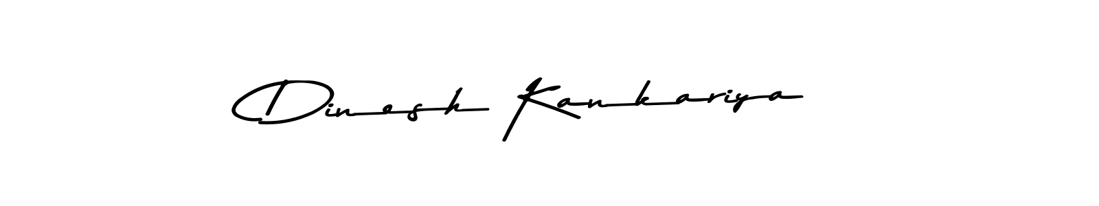 This is the best signature style for the Dinesh Kankariya name. Also you like these signature font (Asem Kandis PERSONAL USE). Mix name signature. Dinesh Kankariya signature style 9 images and pictures png
