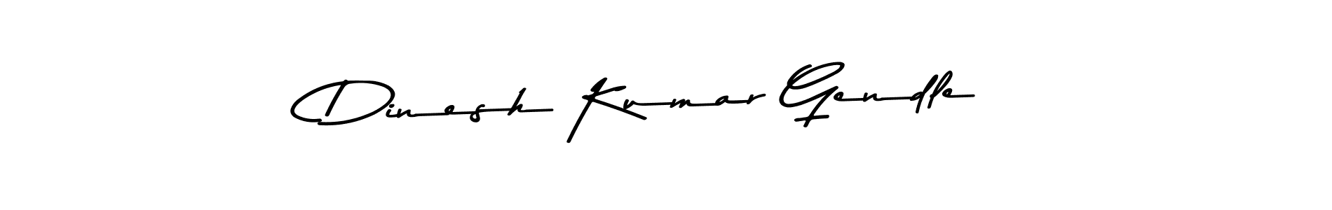 Make a beautiful signature design for name Dinesh Kumar Gendle. With this signature (Asem Kandis PERSONAL USE) style, you can create a handwritten signature for free. Dinesh Kumar Gendle signature style 9 images and pictures png