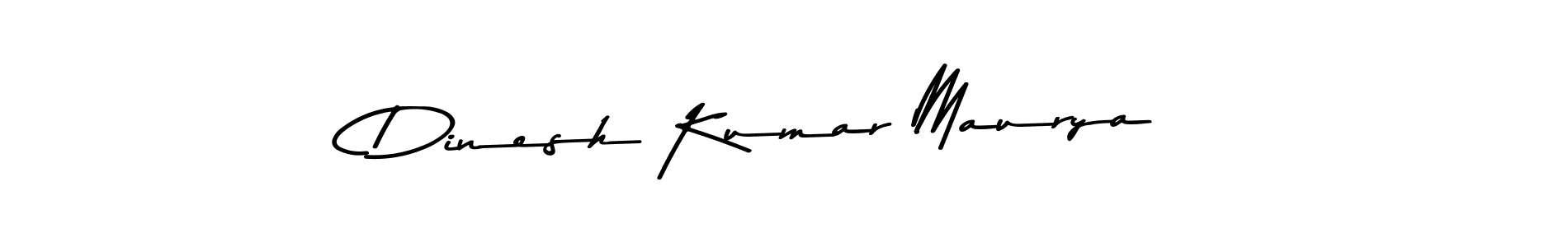 Make a beautiful signature design for name Dinesh Kumar Maurya. With this signature (Asem Kandis PERSONAL USE) style, you can create a handwritten signature for free. Dinesh Kumar Maurya signature style 9 images and pictures png