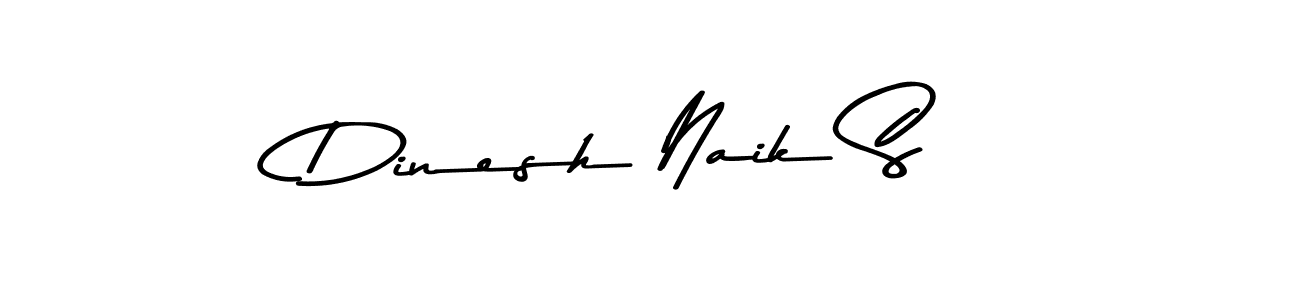 Make a beautiful signature design for name Dinesh Naik S. With this signature (Asem Kandis PERSONAL USE) style, you can create a handwritten signature for free. Dinesh Naik S signature style 9 images and pictures png